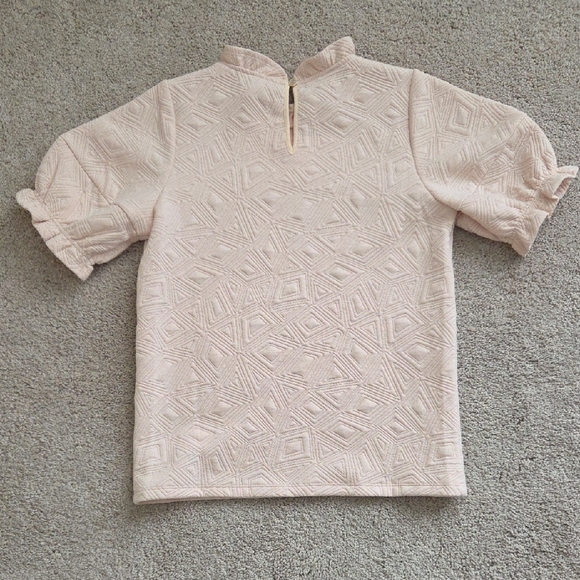 THML Geometric Patterned Beige Blouse - Picture 2 of 5